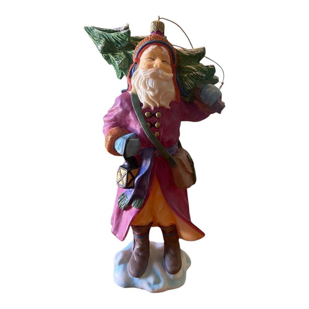 VTG SANTA EFY Handcrafted CHRISTMAS Santa Figure